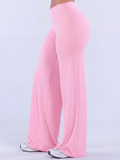 Women’s Light Simple Leopard-Print Wide-Leg Pants ✨